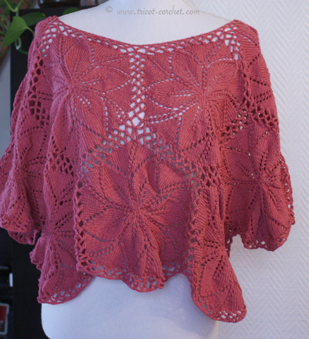 haut tricot fleur